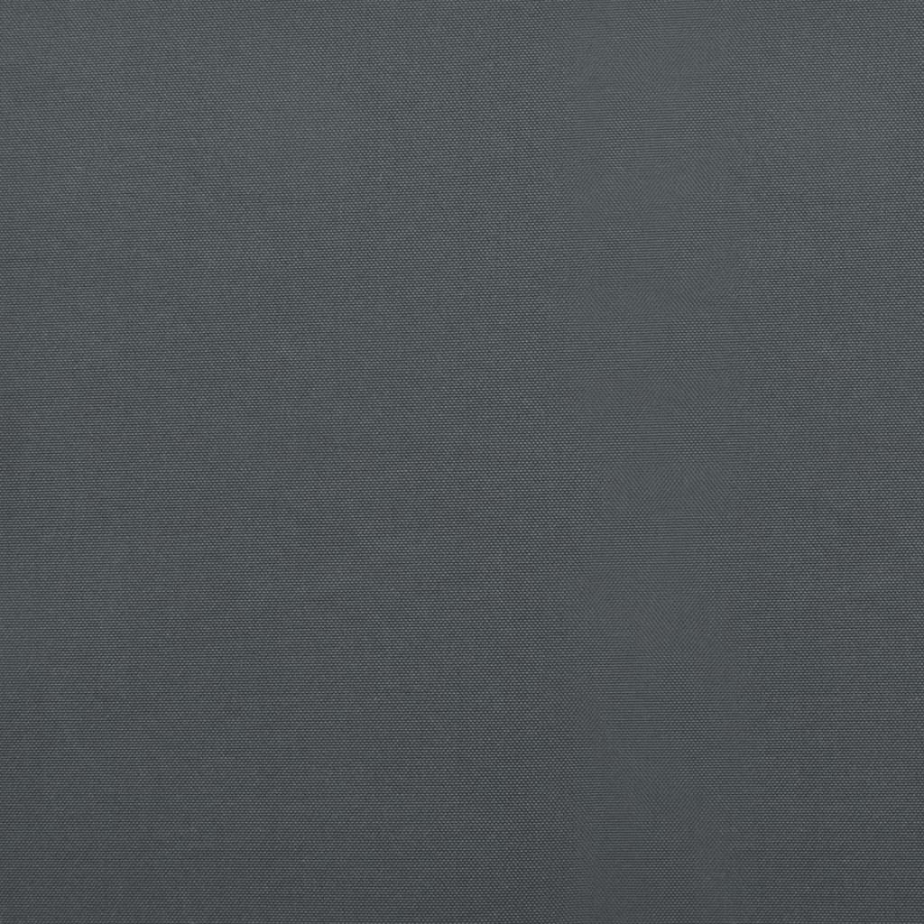 Auvent rétractable anthracite en tissu et aluminium